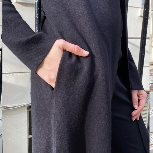 Babaton Aritzia Kirby Black Knit Robe Cardigan - Picture 4 of 6